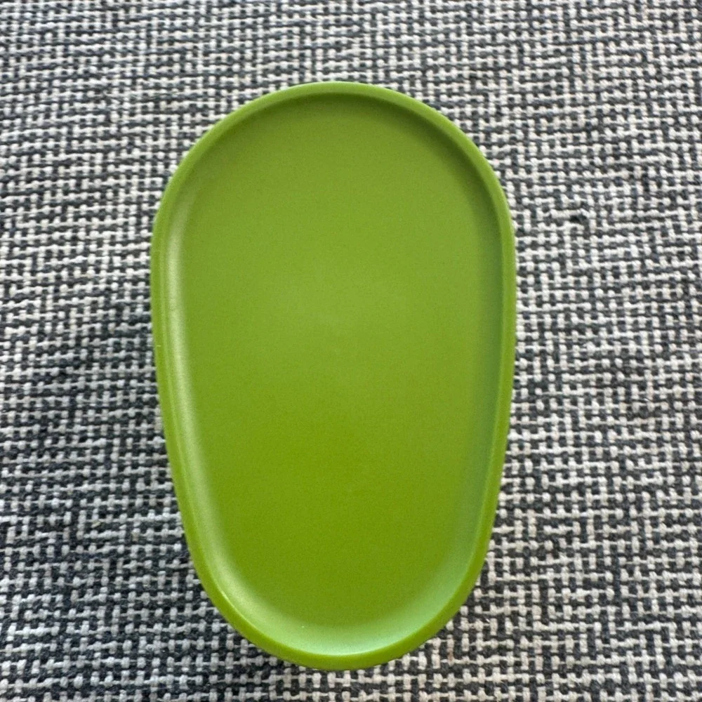 Avocado Food Storage Container Clear Plastic Freshness Saver with Green Lid